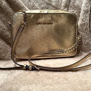 Gold Michael Kors crossbody
